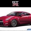 1:24 Scale Aoshima Nissan GTR R35 Pure Edition 14 With Engine Model Kit #03p