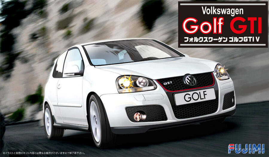 1:24 Scale Fujimi VW Golf Mk5 GTI White Model Kit