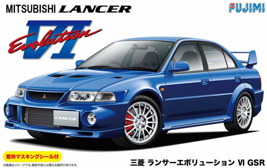 1:24 Scale Fujimi Mitsubishi Lancer Evolution VI / 6 GSR Model Kit