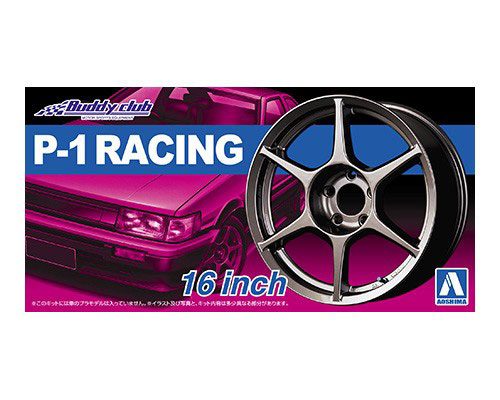 1:24 Scale Buddy Club P-1 Racing Wheels & Tyres Set