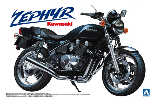 1:12 Scale Aoshima Kawasaki Zephyr Model Kit #351p