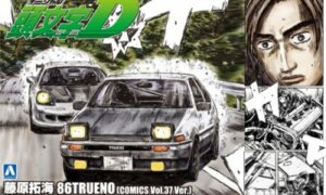 1:24 Scale Initial D Takumi Fujiwara Toyota AE86 Comics VOL.37 Model Kit #419 1:24 Scale Initial D Takumi Fujiwara Toyota AE86 Comics VOL.37 Model Kit #419