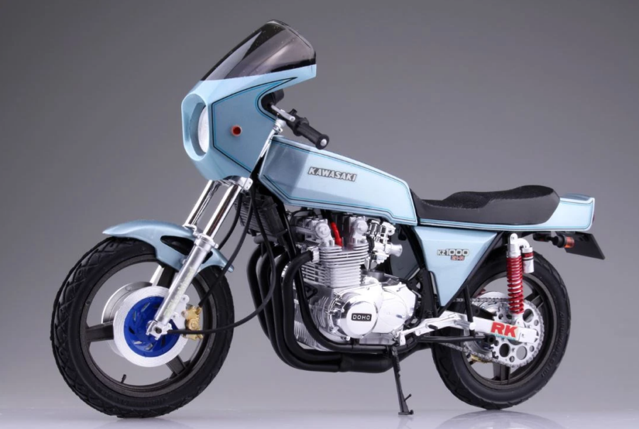 1:12 Scale Aoshima Kawasaki Z1 Model Kit - Image 2