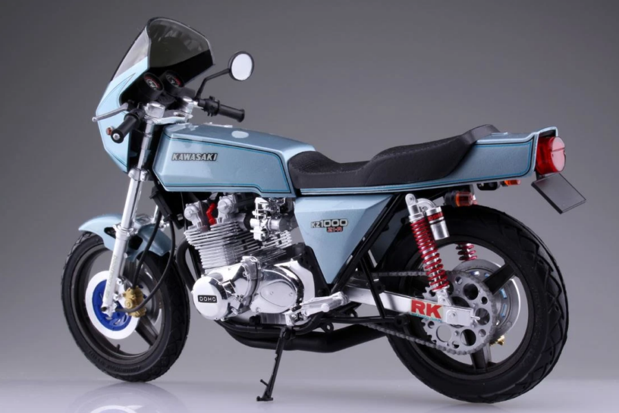 1:12 Scale Aoshima Kawasaki Z1 Model Kit - Image 3