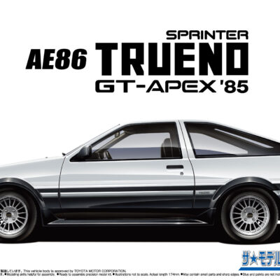 1:24 Scale Aoshima Toyota AE86 Sprinter Trueno GT-APEX Car Model Kit