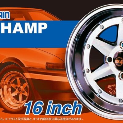1:24 scale Aoshima Long Champ XR-4 16 Inch Wheel & Tyres Set