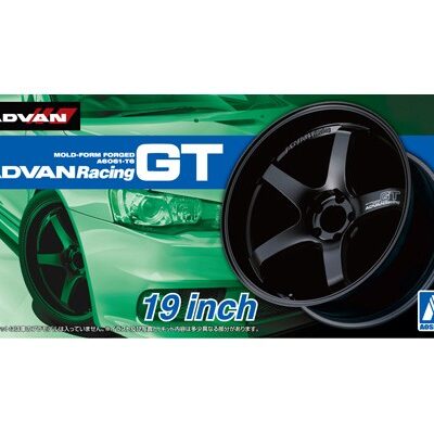 1:24 scale Aoshima Advan Racing GT 19 Inch Wheels & Tyres Set