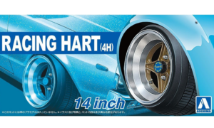 1:24 Scale Racing Hart (4H) 14 Inch Wheels & Tyres Set