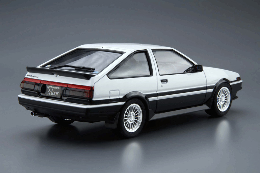 1:24 Scale Aoshima Toyota AE86 Sprinter Trueno GT-APEX Car Model Kit - Image 3