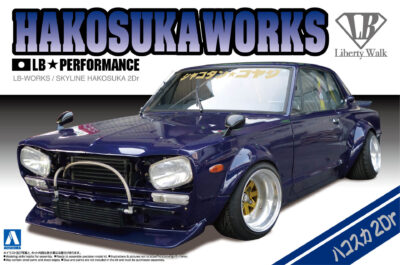 1:24 Scale Aoshima LB Works Skyline Hakosuka 2Dr Car Model Kit