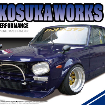 1:24 Scale Aoshima LB Works Skyline Hakosuka 2Dr Car Model Kit