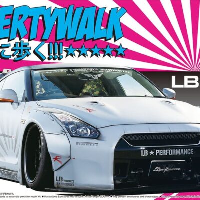 1:24 Scale Aoshima Liberty Walk Nissan Skyline R35 GTR V2 Car Model Kit
