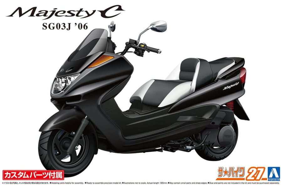 1:12 Scale Aoshima Yamaha MAJESTY C With Custom Parts Model Kit