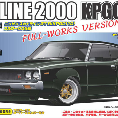 1:24 Scale Fujimi Nissan Skyline 2000 GTR KPGC110 Works Version Model Kit