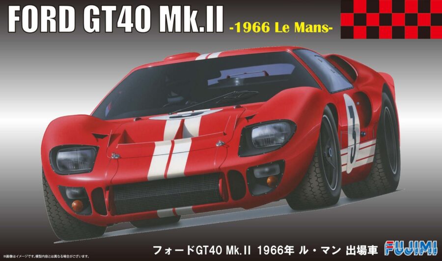 1:24 Scale Fujimi Ford GT40 1966 LeMans Model Kit