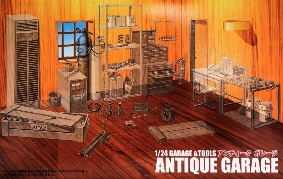 1:24 Scale Fujimi Antique Garage Diorama Model Kit