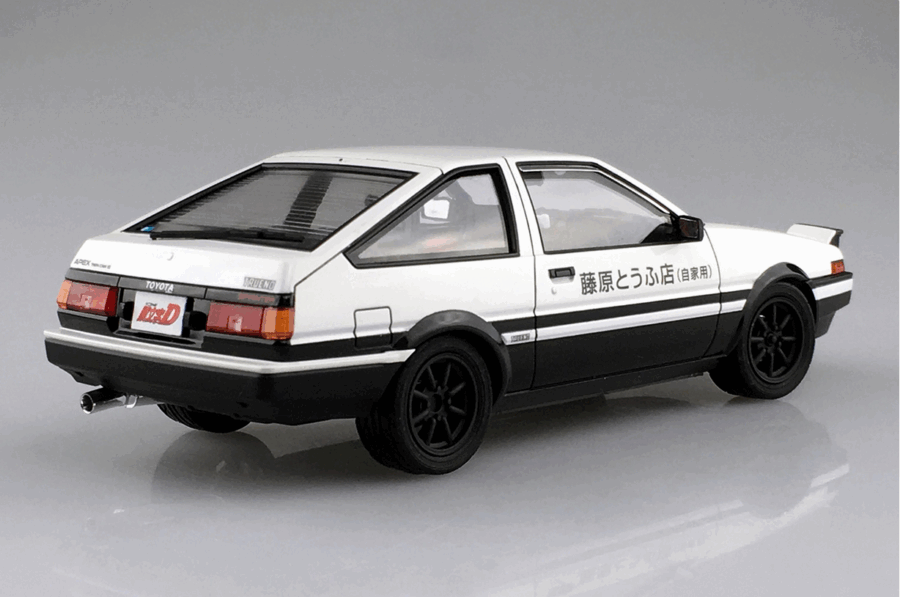 1:24 Scale Aoshima Initial-D Takumi Fujiwara AE86 Trueno Vol.1 Model Kit - Image 3