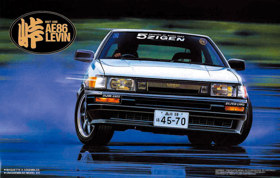 1:24 Scale Fujimi Toyota AE86 Levin Tohge Model Kit