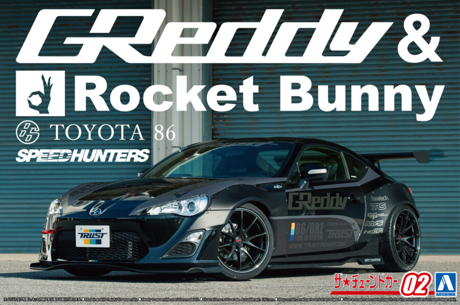 1:24 Scale Aoshima Toyota GR86 Greddy & Rocket Bunny Volk Racing Ver. Model Kit