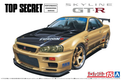 1:24 Scale Aoshima Top Secret Nissan BNR34 Skyline GT-R Model Kit