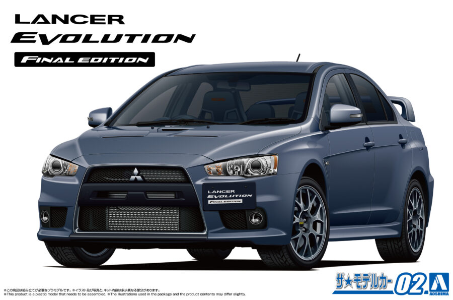 1:24 Scale Aoshima Mitsubishi CZ4A Lancer Evolution X Final Edition Model Kit