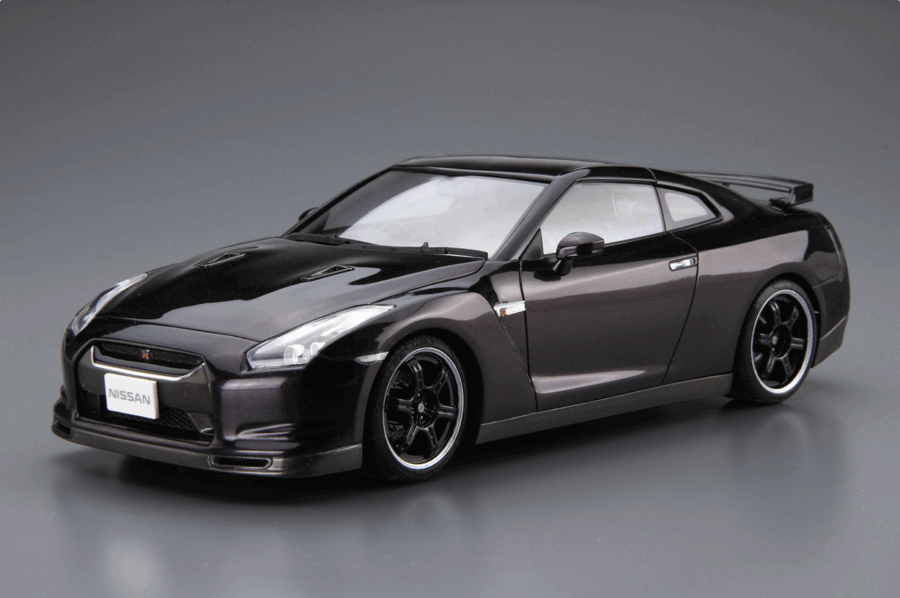 1:24 Scale Aoshima Nissan GTR R35 Spec-V Model Kit - Image 2