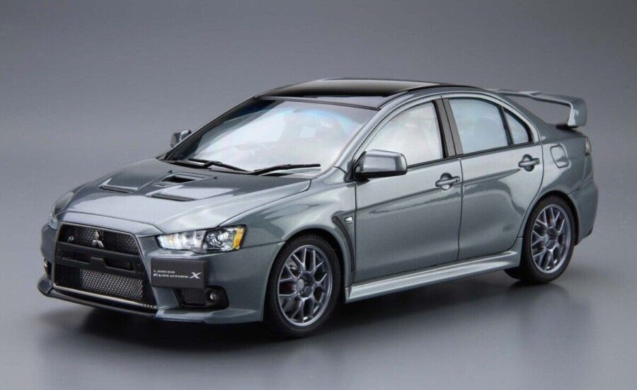 1:24 Scale Aoshima Mitsubishi CZ4A Lancer Evolution X Final Edition Model Kit - Image 2