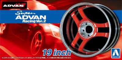 1:24 Scale Aoshima Advan Super Racing Ver.2 19inch Wheels & Tyres Set