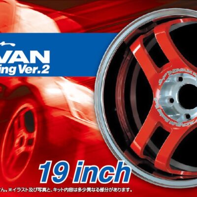1:24 scale Aoshima Advan Super Racing Ver.2 19inch Wheels & Tyres Set