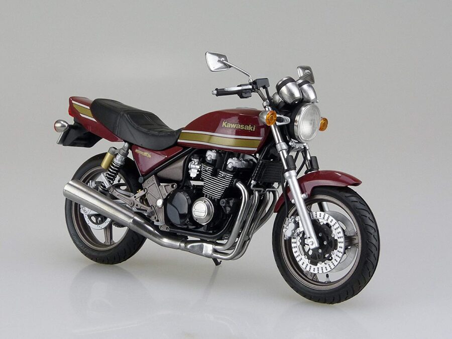 1:12 Scale Aoshima Kawasaki Zephyr X with Custom Parts Model Kit - Image 2