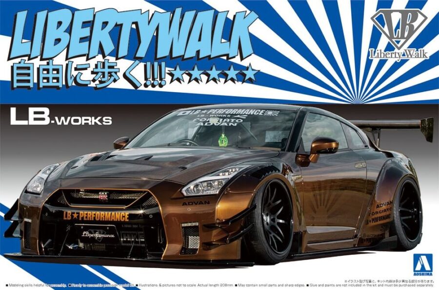 1:24 Scale Aoshima LB Works R35 GT-R Type 2 Ver.1 Model Kit