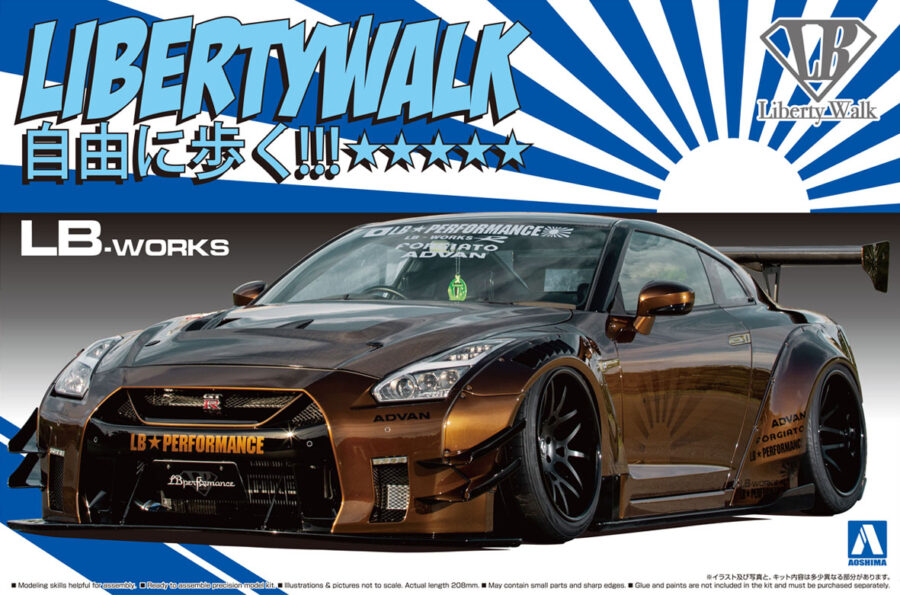 1:24 Scale Aoshima LB Works R35 GT-R Type 2 Ver.1 Model Kit