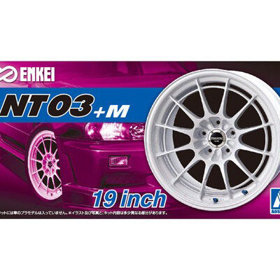 1:24 scale Aoshima Enkei NT03+M Wheels & Tyres Set