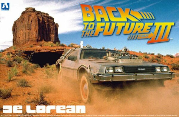 1:24 Scale Aoshima Back To The Future DeLorean Part 3 Model Kit #439p