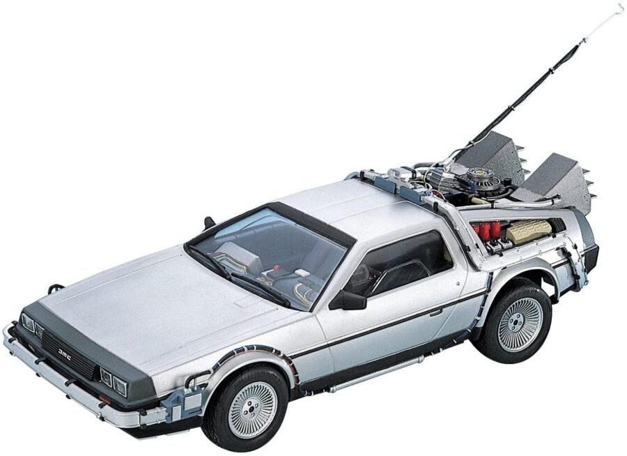 1:24 Scale Aoshima Back To The Future DeLorean Part 1 Model Kit - Image 2