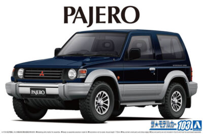 1:24 Scale Aoshima Mitsubishi V24WG Pajero Metal Top Model Kit