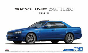 1:24 Scale Aoshima Nissan Skyline R34 ER34 25GT GTT Model Kit #87p 1:24 Scale Aoshima Nissan Skyline R34 ER34 25GT GTT Model Kit #87p