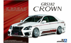 1:24 Scale Aoshima Toyota Crown K Break Hyper Zero Custom Model Kit #160p 1:24 Scale Aoshima Toyota Crown K Break Hyper Zero Custom Model Kit #160p