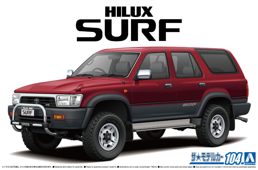 1:24 Scale Aoshima Toyota Hilux Surf Wide Body Model Kit