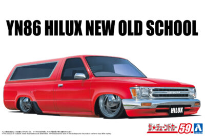 1:24 Scale Aoshima Toyota Hilux New Old School YN86 1986 Car Model Kit