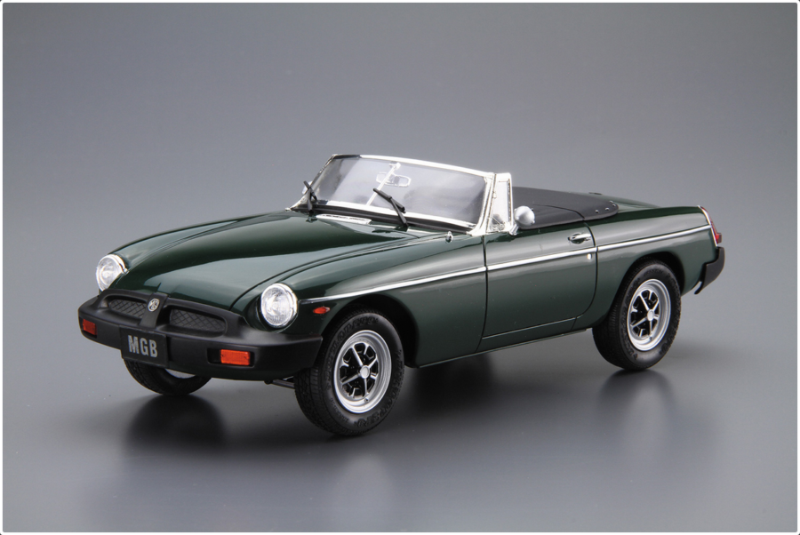 1:24 Scale Aoshima MG MGB Roadster 1974 Model Kit - Image 2