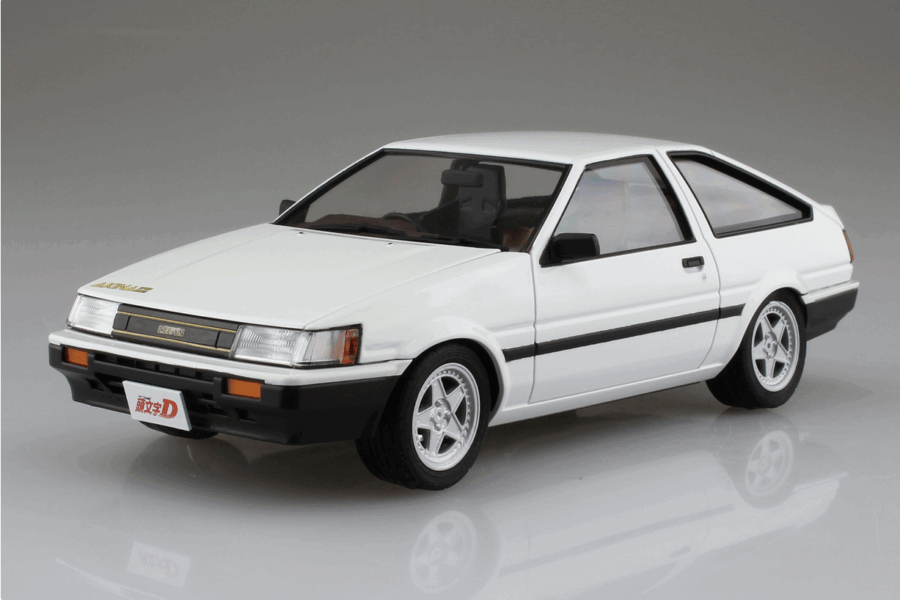 1:24 Scale Aoshima Initial-D Toyota AE85 Levin Model Kit - Image 2