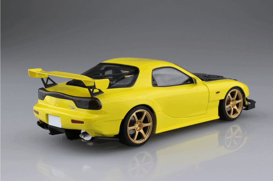 1:24 Scale Aoshima Initial D Mazda RX-7 FD3S Car Model Kit - Image 3