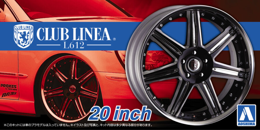 1:24 Scale Club Linea L 612 20 Inch Wheels & Tyre Set