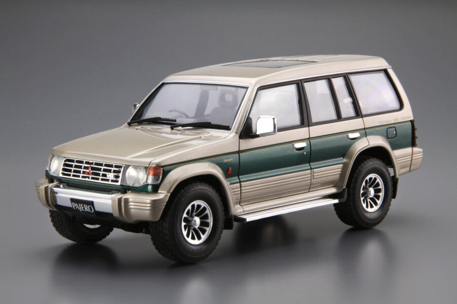 1:24 Scale Aoshima Mitsubishi V43W Pajero Super Exceed '91 Model Kit - Image 2