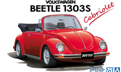 1:24 Scale Aoshima Volkswagen 15ADK Beetle 1303S Cabriolet '75 Model Kit