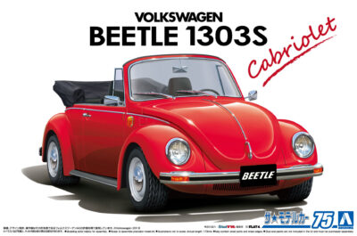1:24 Scale Aoshima Volkswagen 15ADK Beetle 1303S Cabriolet '75 Car Model Kit
