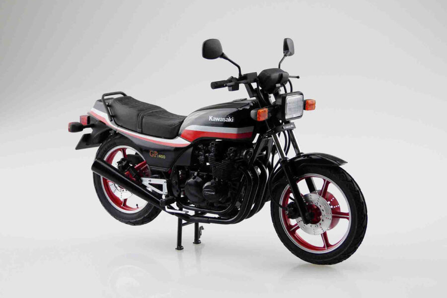 1:12 Scale Aoshima Kawasaki Z400GP With Custom Parts Motorcycle Model Kit - Image 2