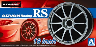 1:24 Scale Aoshima Advan Racing RS 19 Inch Wheel and Tyre Set
