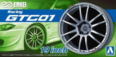 1:24 Scale Aoshima Enkei GTC 01 19inch Wheels & Tyre Set